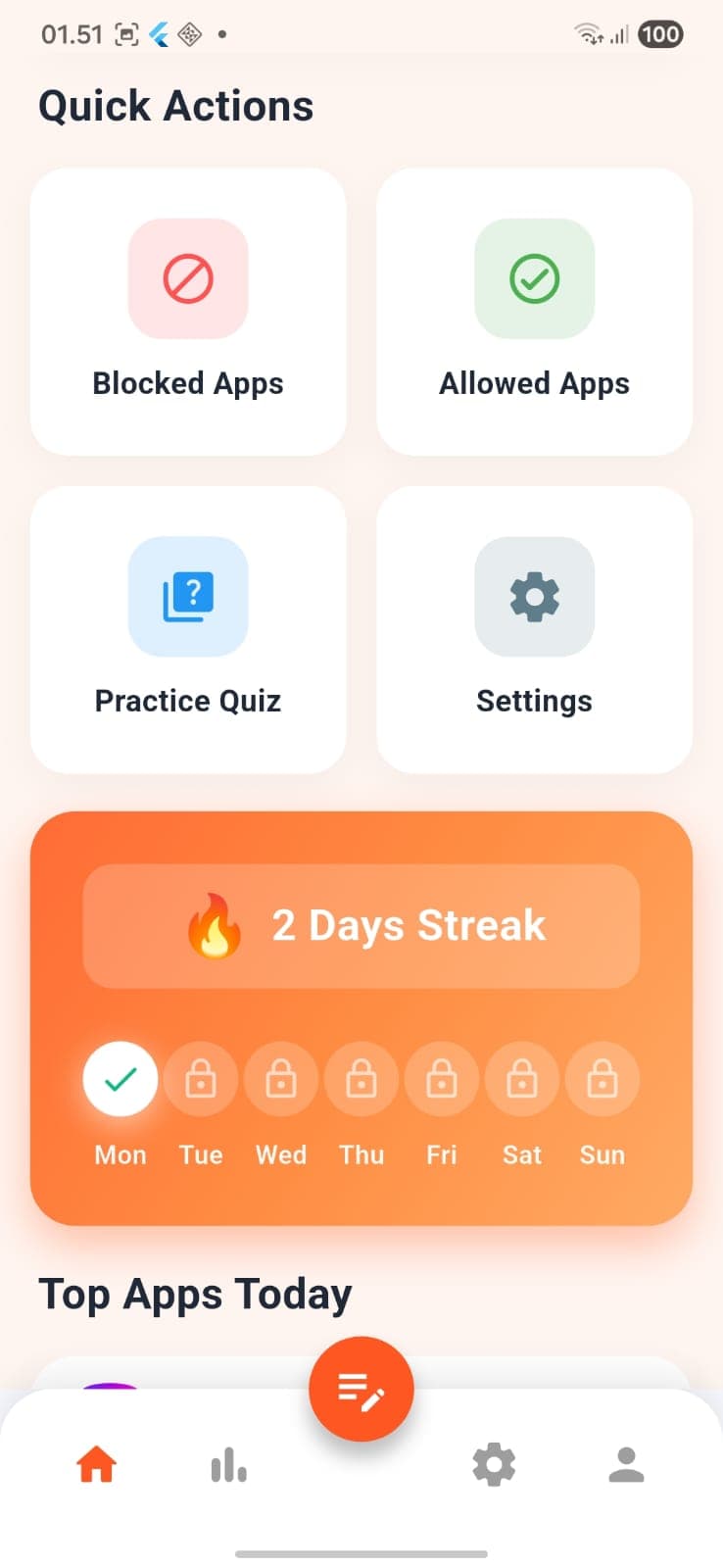Focus Talk – Smart Intervention & Micro-Learning — screenshot 1
